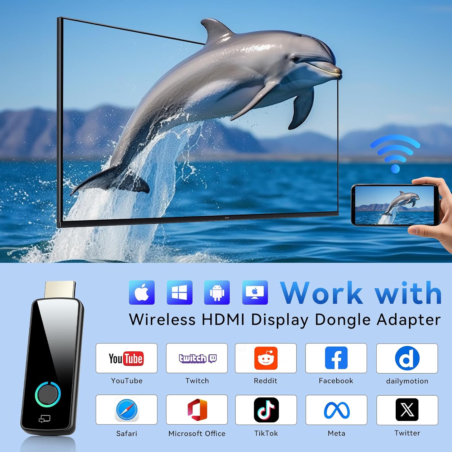 ✨Wireless HDMI Display Dongle Adapter